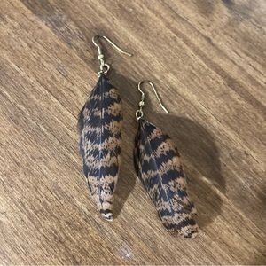 100% Real Feather Earrings